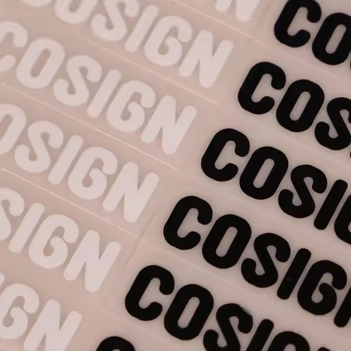 Eco-friendly Silicon Self-adhesive Sticker Heat Transfer Custom Garment Labels 3D Embossing Stickers for Clothing