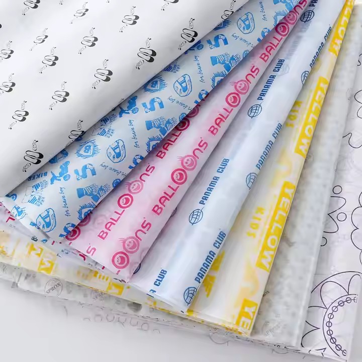 Packaging Paper Factory Custom 17gsm Coated Paper, Colorful Custom Wrapping Tissue Paper for Packaging