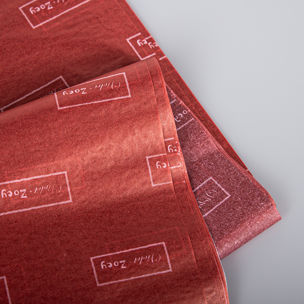Custom Black Plain Wrapping Paper 17gsm or 30gsm Tissue with Coating Featuring Logo
