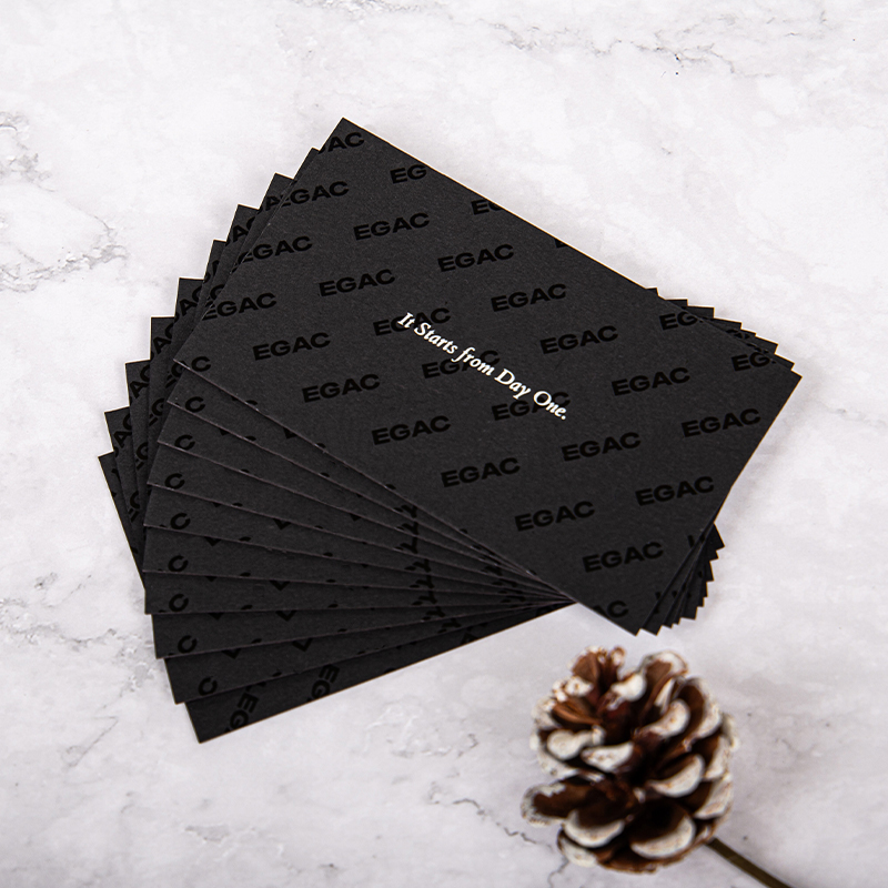 Black Envelope Business Invitation Card Gift Black Card Packaging Envelopes Custom Paper Envelope With Spot UV
