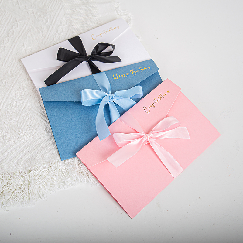 Wholesale Custom Kraft Mailing Bags with Gold Foil Print Wedding Party Invitation Envelope for Supermarket Grocery Promotion Use