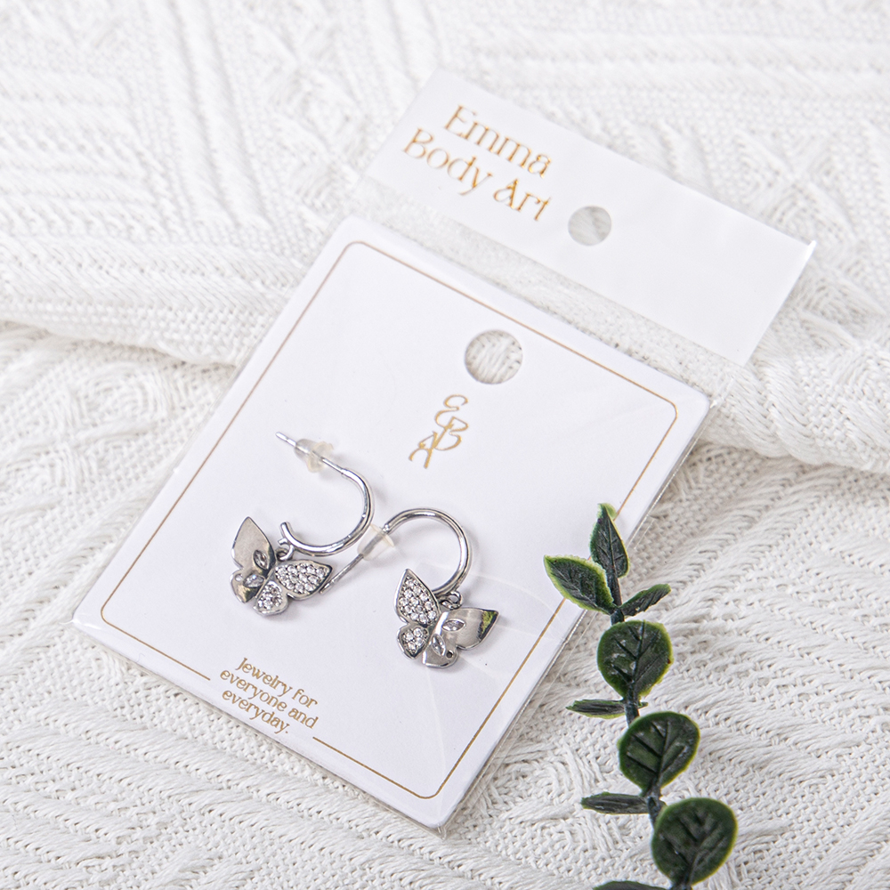 Package Para Joyeria Jewelry Displaying Card Self-Adhesive Plastic Bag Jewelry Display Packaging Earrings Cards with Custom Logo