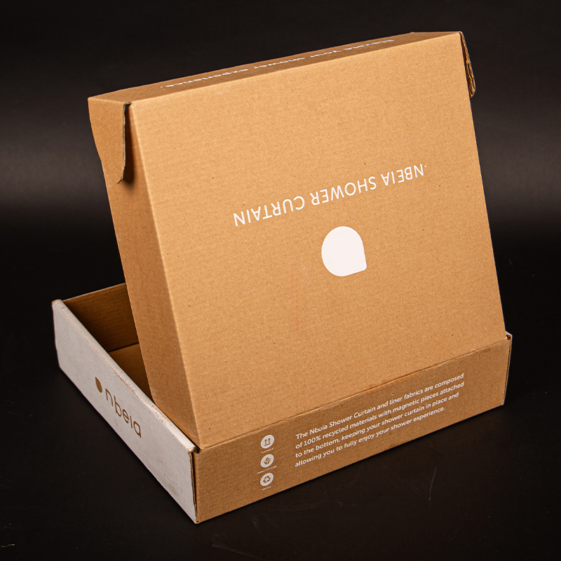 Custom Logo Printed Hard Foldable Corrugated Mailer Board Shipping Box Embossed Clothing Packaging for Clothing Brands