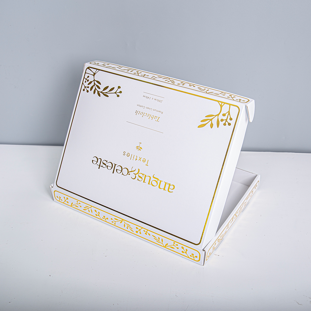 Shipping Fold Box Manufacturer Custom Luxury Gold Foil Stamping Paper Corrugated Mailer Box