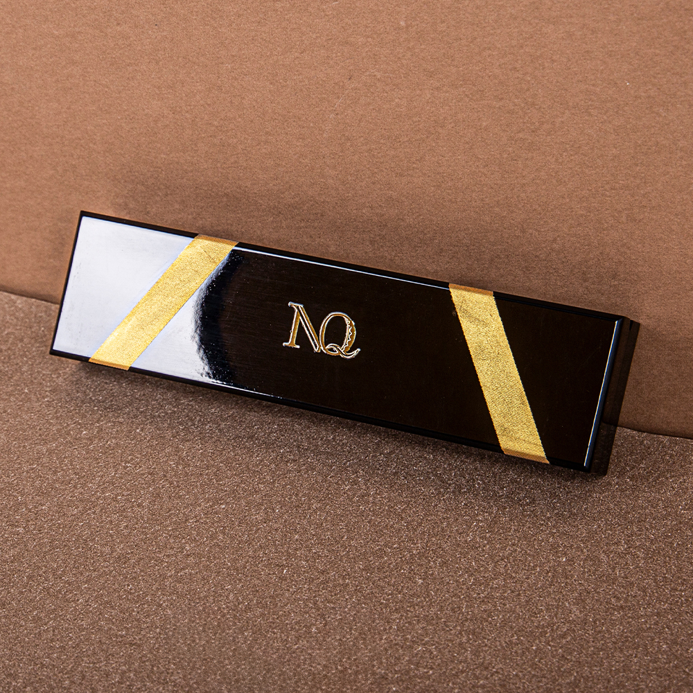 Custom MDF Wooden Jewelry Box Black Rectangular Packaging Gift Wood Boxes