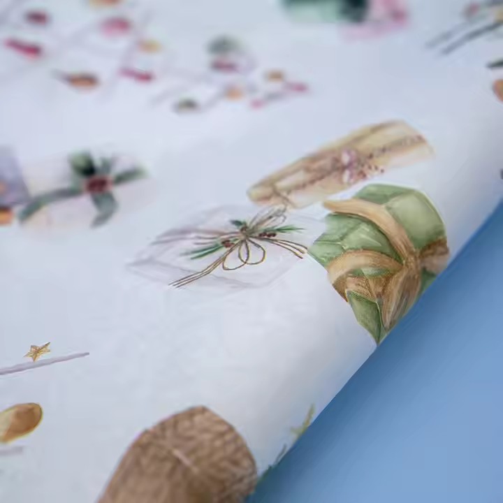 Custom Christmas Festival Wrapping Paper Floral Wrapping Paper Custom Tissue Paper