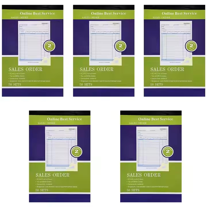 Certified Factory Supplier Custom Business Receipt Book Delivery Shipping Printing Invoice Book