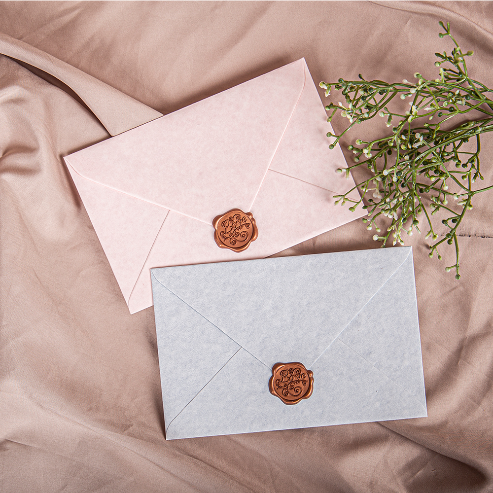Custom Gift Packaging Paper Envelope Beautiful Colored Premium Invitations Envelope With Thank You Cards