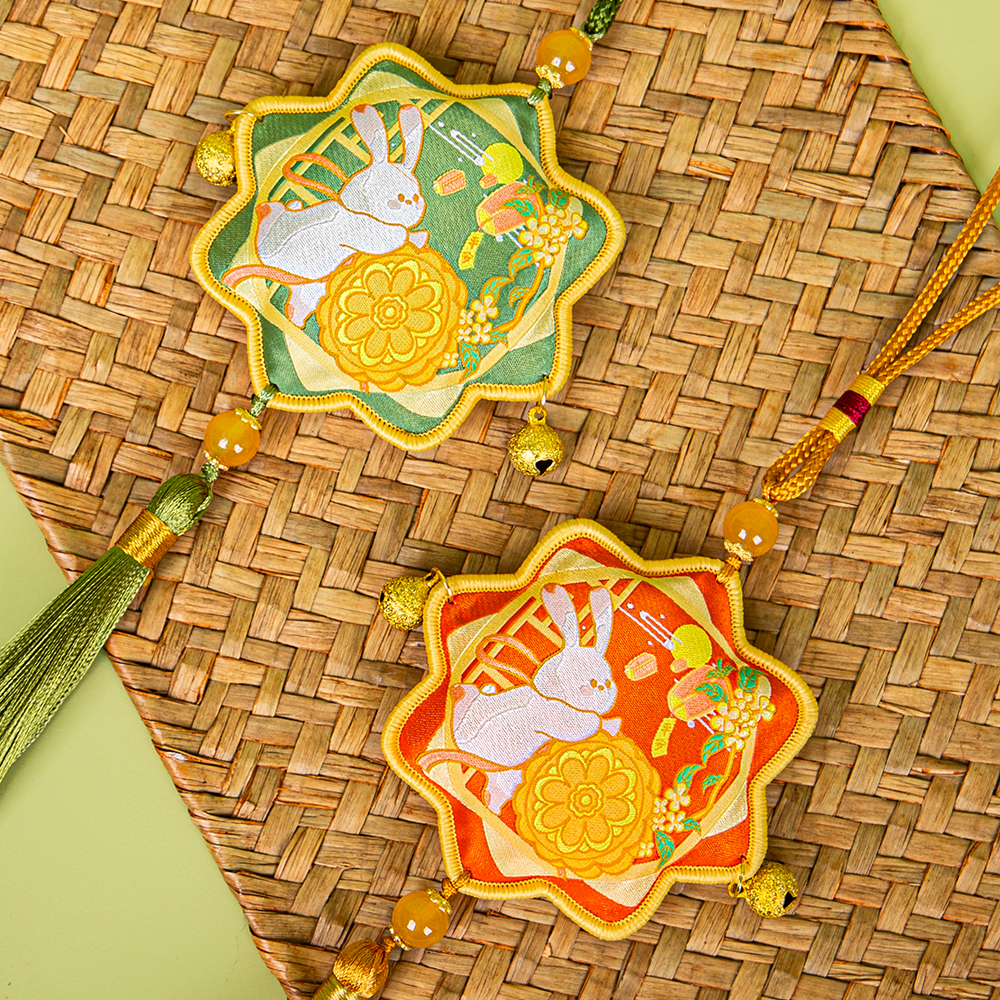 Mid-Autumn Festival incense bag incense pouch polygonal custom ancient style tassel spike holiday gift car carry-on Hanfu pendant wholesale