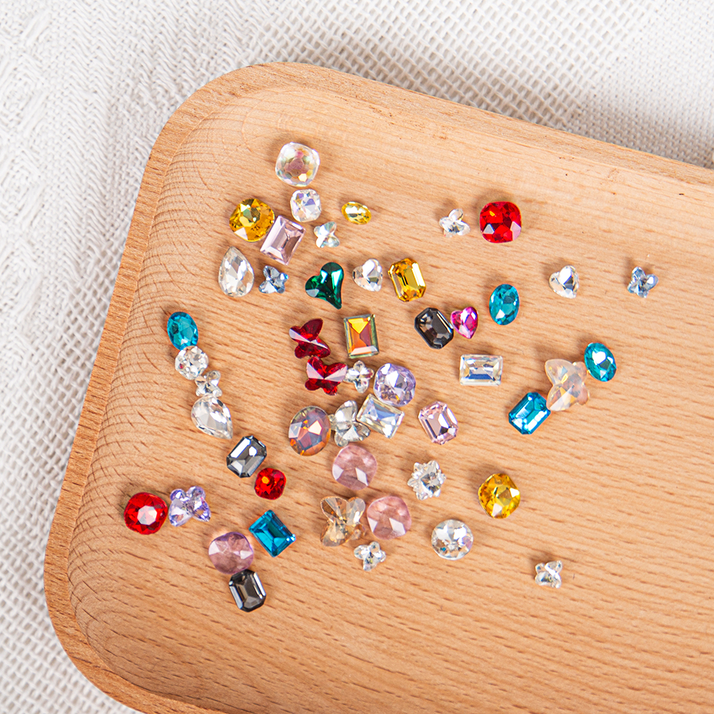 Decorative Accessories 3D DIY Beads Loose Mixed Color Shape Rhinestones