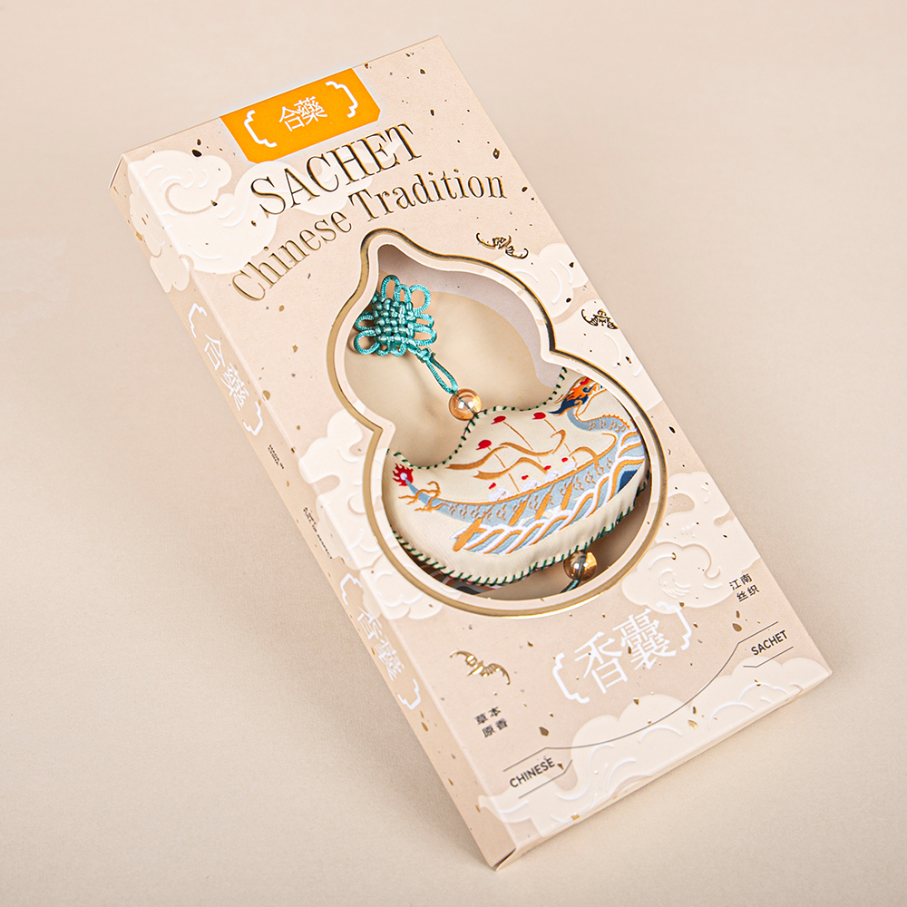 Mid-Autumn Festival limited to open window see-through incense bag gift box corporate logo business gifts national tide embroidery scented bag packaging customized