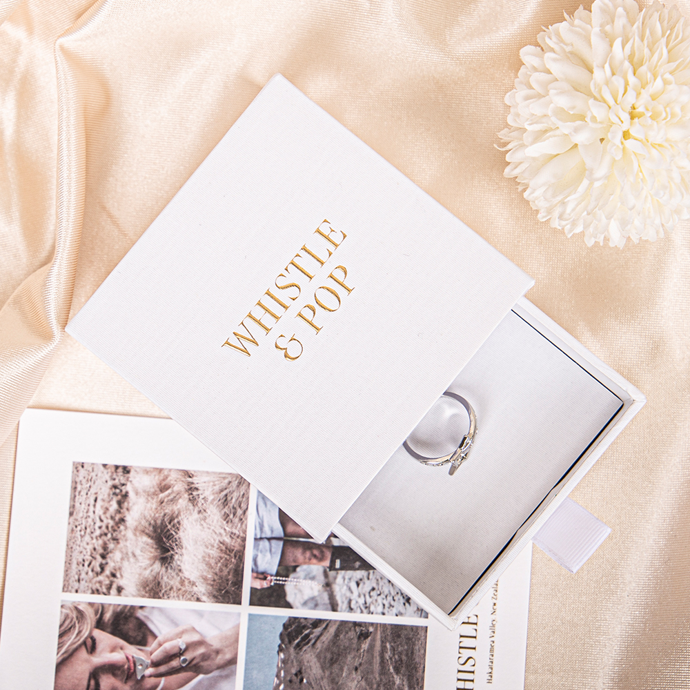 Good Quality Wholesale Custom Hot Sales Gift Boxes White Jewelry Drawer Packaging Box for Ring Earrings Necklace Bracelet