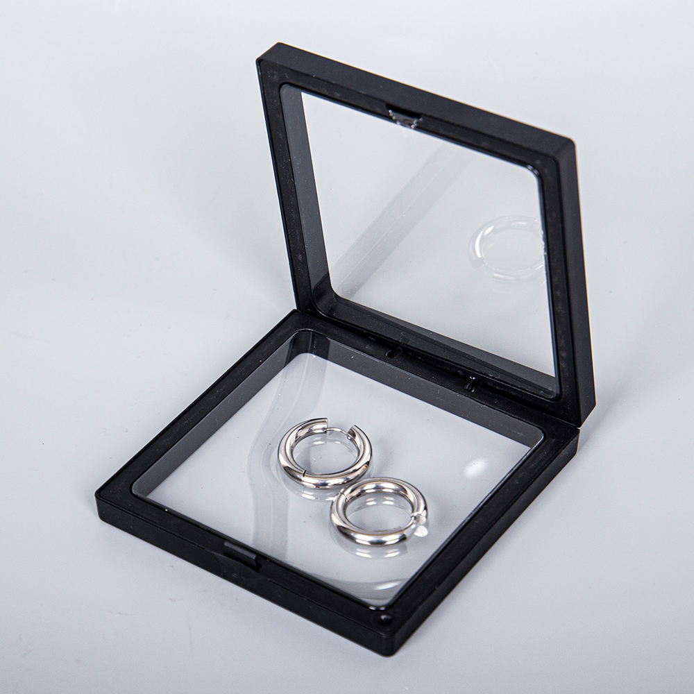 PE Film Transparent Oxidation Resistant Jewelry Box Custom Rings Earrings Jewelry Display Box