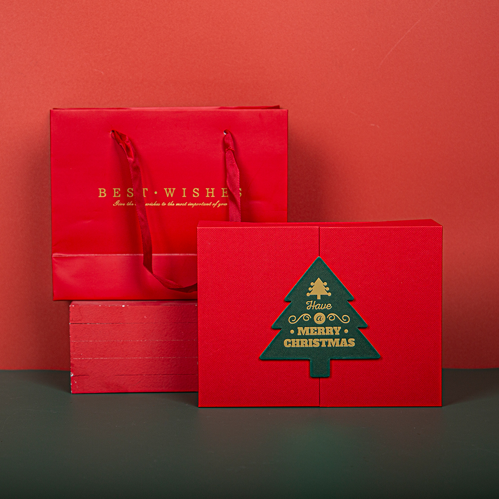 Factory Hot Sale Christmas Gift Box Christmas Eve Folio Packaging Box Customized Free Design Christmas Spot Mystery Box