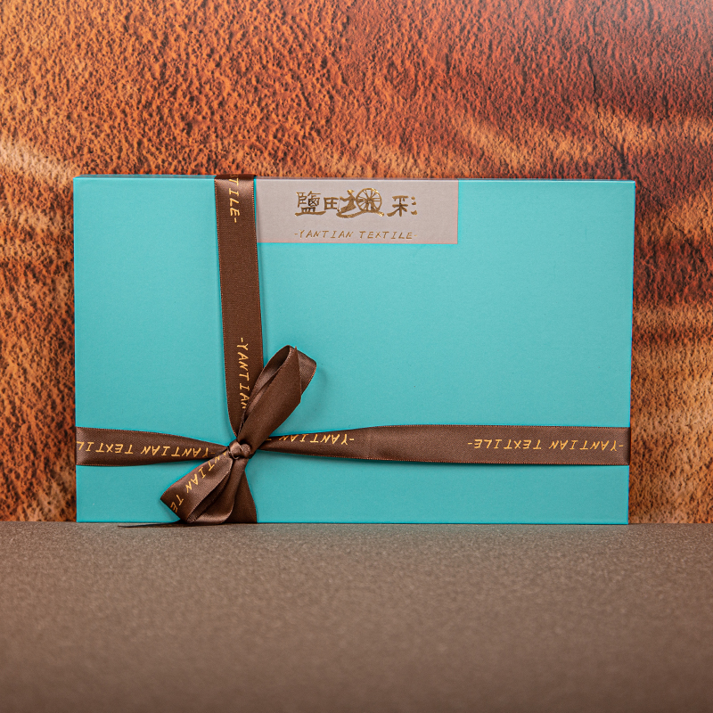 Customized New Sky Blue Simple Sky and Earth Cover Bow Jewelry Pajamas Photo Frame Gift Box