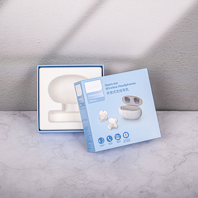 Custom Wireless Headphones Packaging Box Bluetooth Earphone Box Lid and Base Box
