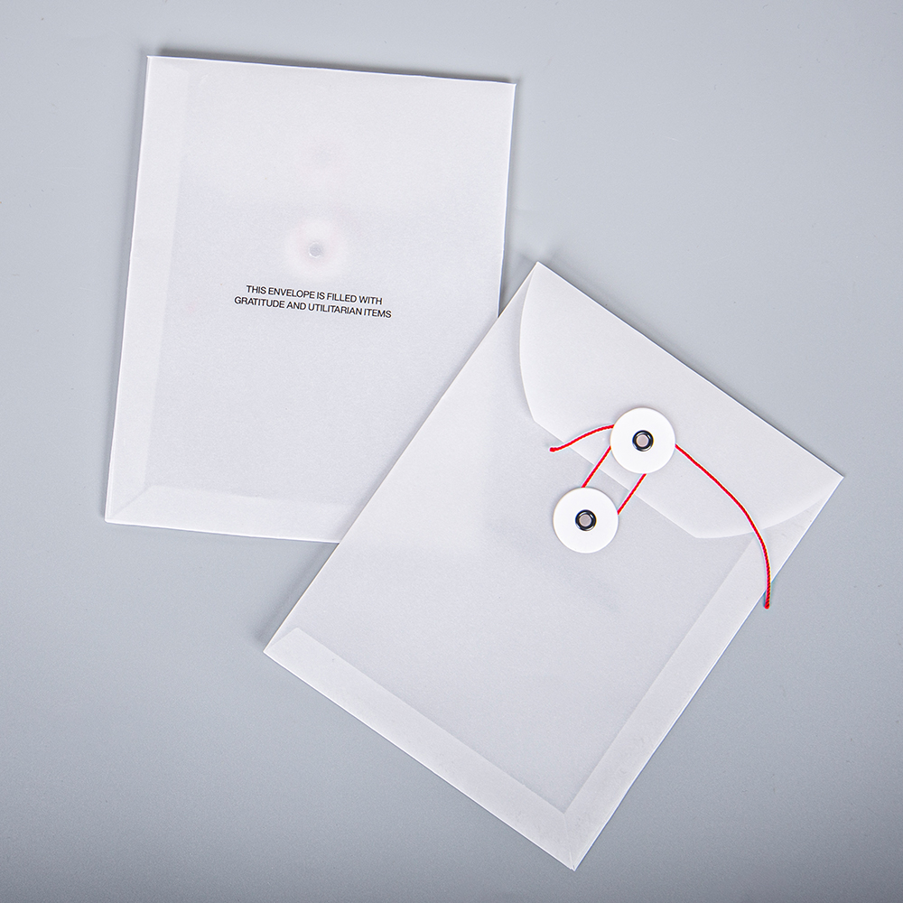 Paper Bags Envelope Custom Biodegradable Transparent Butter Paper Gift Card Envelope