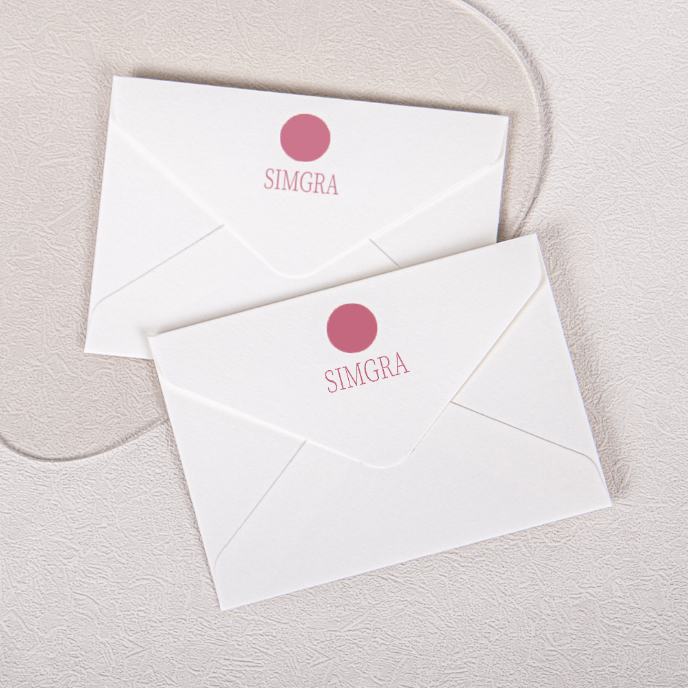 Factory customized scented envelope packaging bag birthday holiday gift cute simple blank small fresh LOGO design