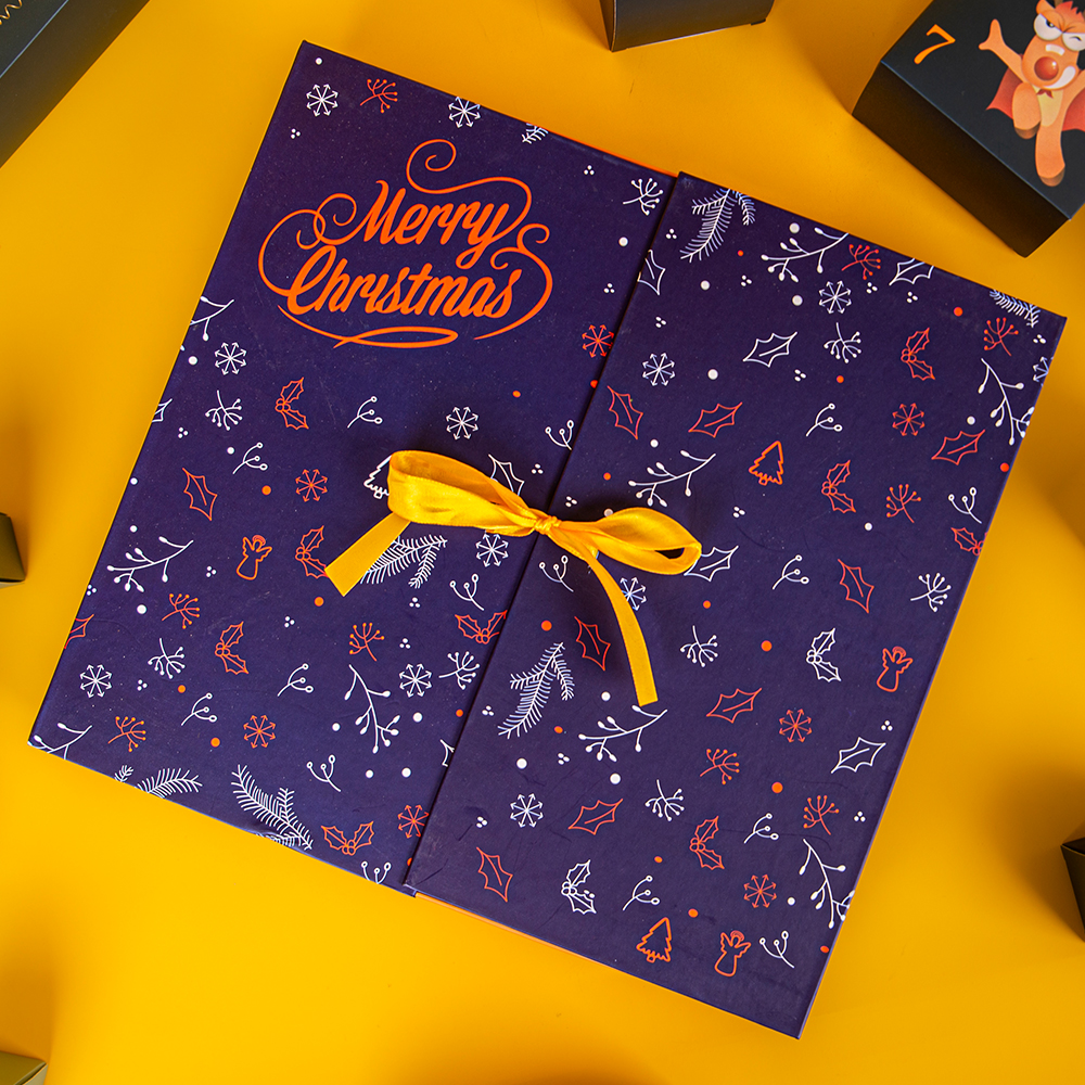 Christmas Gift Box with Double-Fold Lid|Hidden Holiday Cheer Within