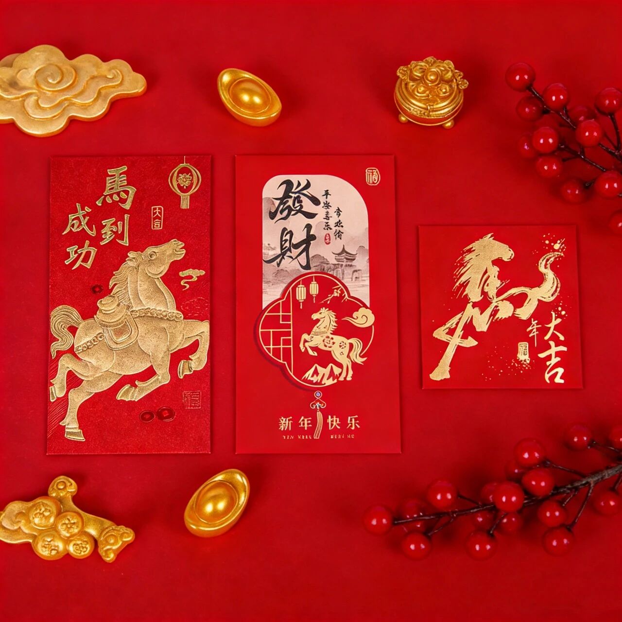 2026 Year of the Horse Red Envelope Ultimate Collection! Three “Red & Gold” Bestsellers to Elevate Your Festive Spirit and Style✨