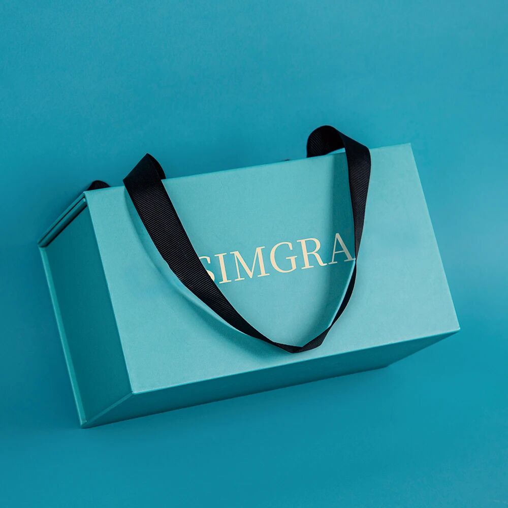 Luxury Blue Tote Gift Box with Flap | A sophisticated gift box to convey every heartfelt gesture