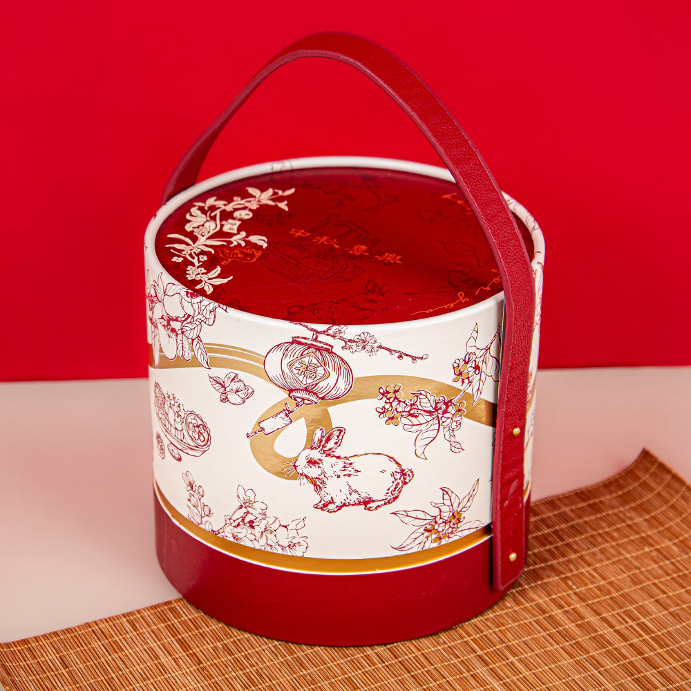 Mid-Autumn Festival Cylindrical Carry-Home Gift Box | A Round Box Filled with Hopes for Family Reunion
