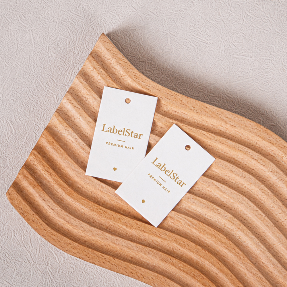 Minimalist Hot-Stamped Hangtags | Conveying Brand Warmth Through a Refined Texture