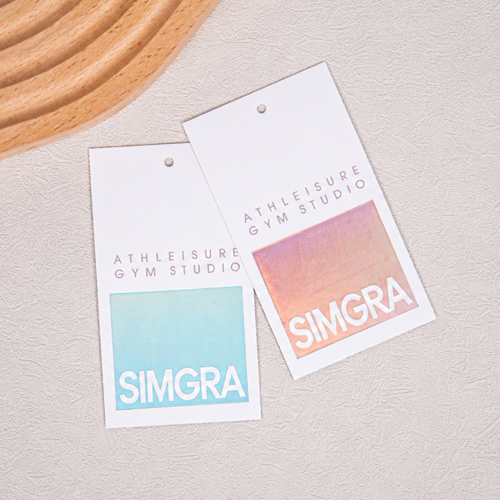A hang tag that embodies a brand’s unique visual identity