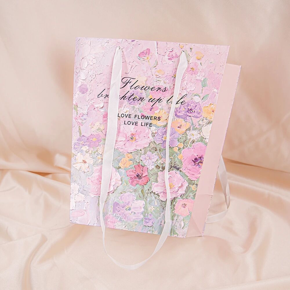 Monet Garden Oil Painting Tote Bag | Delicate Blooms That Add a Touch of Poetry to Every Gift